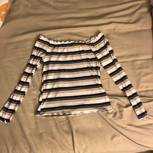 Fitted off the shoulder top